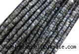 CRB4153 15 inches 2*4mm heishi black labradorite beads wholesale