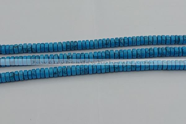 CRB440 15.5 inches 5*8mm rondelle turquoise beads wholesale