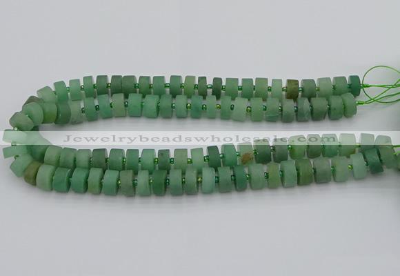 CRB472 15.5 inches 5*8mm tyre green aventurine beads wholesale