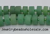 CRB473 15.5 inches 6*10mm tyre green aventurine beads wholesale