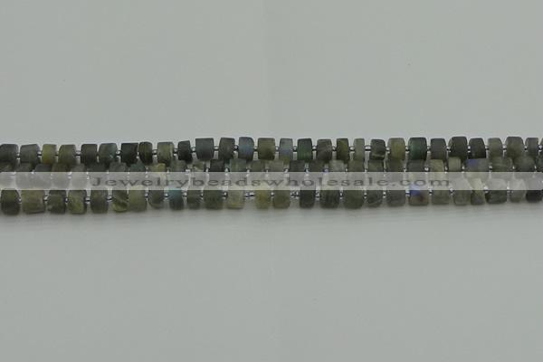 CRB481 15.5 inches 4*6mm tyre labradorite gemstone beads