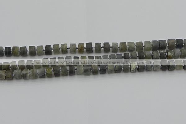 CRB482 15.5 inches 5*8mm tyre labradorite gemstone beads