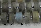 CRB485 15.5 inches 8*14mm tyre labradorite gemstone beads