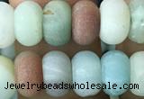 CRB5020 15.5 inches 4*6mm rondelle matte amazonite beads wholesale