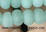 CRB5054 15.5 inches 5*8mm rondelle matte green aventurine beads