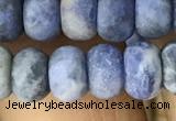 CRB5056 15.5 inches 5*8mm rondelle matte sodalite beads wholesale