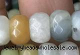 CRB5164 15.5 inches 5*8mm faceted rondelle amazonite beads wholesale