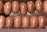 CRB5316 15.5 inches 4*6mm rondelle goldstone beads wholesale