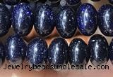 CRB5317 15.5 inches 4*6mm rondelle blue goldstone beads wholesale