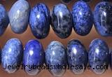 CRB5319 15.5 inches 4*6mm rondelle blue dumortierite beads