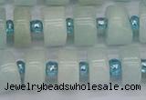 CRB532 15.5 inches 6*12mm tyre Chinese amazonite beads wholesale