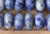 CRB5354 15.5 inches 5*8mm rondelle blue spot stone beads wholesale