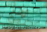 CRB5522 15 inches 2*2mm heishi synthetic turquoise beads wholesale