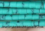 CRB5523 15 inches 2*2mm heishi synthetic turquoise beads wholesale