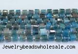 CRB5601 15.5 inches 7mm - 8mm faceted tyre apatite beads