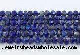 CRB5628 15.5 inches 5*7mm - 7*8mm faceted rondelle lapis lazuli beads