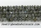 CRB5652 15.5 inches 5*8mm-6*10mm faceted rondelle labradorite beads wholesale