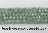 CRB5654 15.5 inches 5*8mm-6*10mm faceted rondelle green angel skin beads wholesale