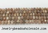 CRB5657 15.5 inches 6*10mm-7*11mm faceted rondelle moonstone beads wholesale