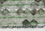 CRB5688 15 inches 4*4mm green lodalited beads wholesale