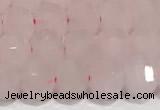 CRB5696 15 inches 6*6mm rose quartz beads wholesale