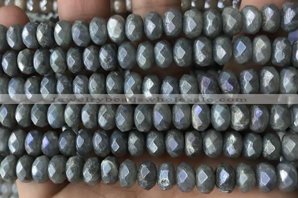 CRB5708 15 inches 5*8mm faceted rondelle AB-color labradorite beads