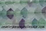 CRB5744 15 inches 2*3mm faceted fluorite beads