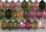 CRB5757 15 inches 2*3mm faceted tourmaline beads