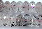 CRB5782 15 inches 5*8mm faceted rondelle quartz beads