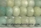 CRB5793 15 inches 4*6mm, 5*8mm faceted rondelle amazonite beads