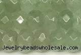 CRB5816 15 inches 4*6mm, 5*8mm, 6*10mm faceted rondelle green aventurine jade beads