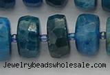 CRB593 15.5 inches 8*18mm faceted rondelle apatite beads