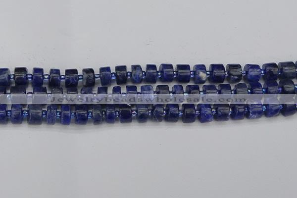 CRB639 15.5 inches 6*10mm tyre sodalite gemstone beads