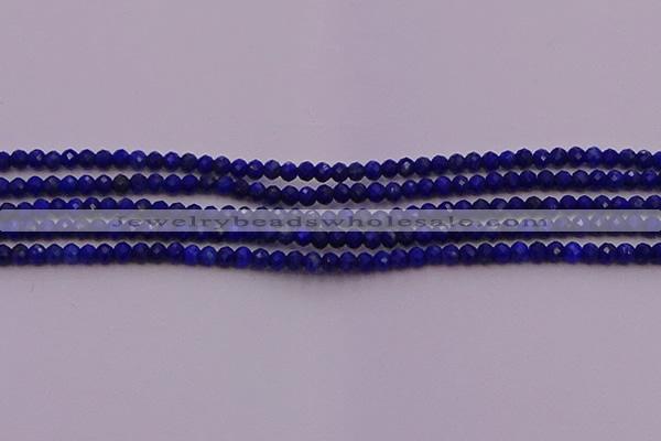 CRB701 15.5 inches 2*3mm faceted rondelle lapis lazuli beads