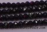 CRB705 15.5 inches 2*3mm faceted rondelle black spinel beads