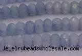 CRB710 15.5 inches 2.5*4mm faceted rondelle aquamarine beads