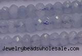 CRB711 15.5 inches 2.5*4mm faceted rondelle aquamarine beads