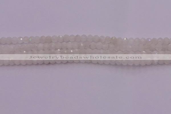 CRB712 15.5 inches 3*4mm faceted rondelle white moonstone beads