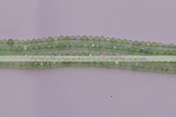 CRB722 15.5 inches 3*4mm faceted rondelle prehnite gemstone beads