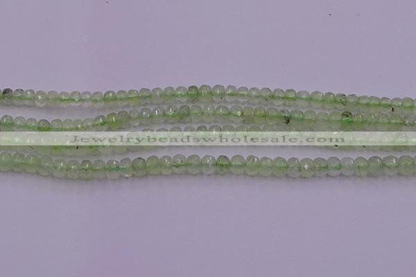 CRB723 15.5 inches 2.5*4mm faceted rondelle prehnite gemstone beads