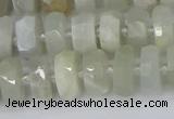 CRB810 15.5 inches 6*10mm faceted rondelle grey moonstone beads