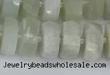 CRB813 15.5 inches 8*16mm faceted rondelle grey moonstone beads