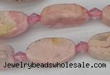 CRC1011 15.5 inches 8*16mm oval rhodochrosite gemstone beads