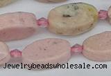 CRC1012 15.5 inches 10*18mm oval rhodochrosite gemstone beads