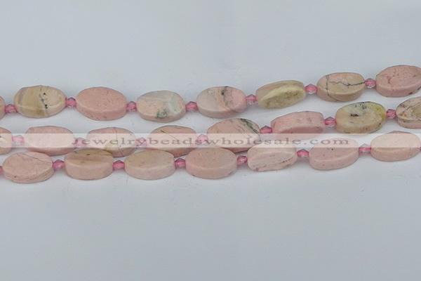 CRC1012 15.5 inches 10*18mm oval rhodochrosite gemstone beads