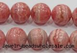 CRC102 15.5 inches 18mm round natural argentina rhodochrosite beads