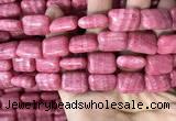 CRC1065 15.5 inches 13*18mm rectangle rhodochrosite beads