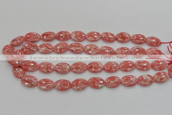 CRC107 15.5 inches 15*20mm oval natural argentina rhodochrosite beads