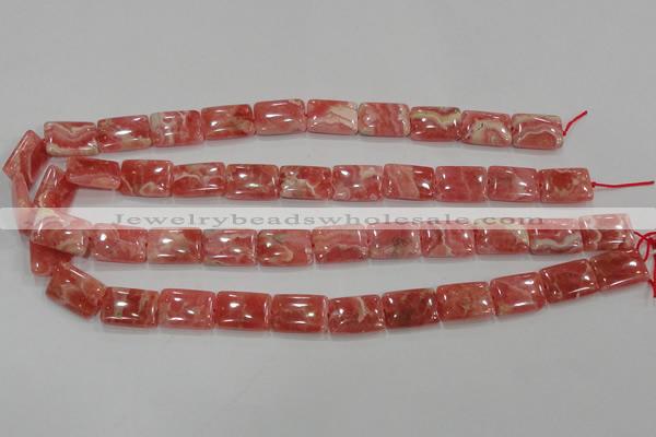 CRC108 15.5 inches 13*18mm rectangle natural argentina rhodochrosite beads