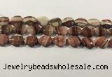 CRC1084 15.5 inches 15*20mm flat teardrop rhodochrosite beads